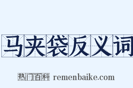马夹袋反义词是什么意思的图片